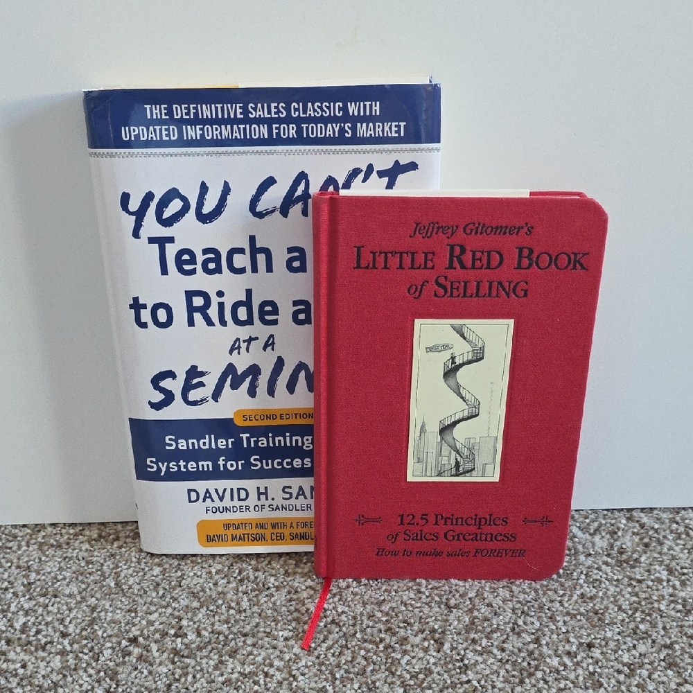 Sales Books- Little Red Book of Selling and Sandler Training's 7 Step Book Set